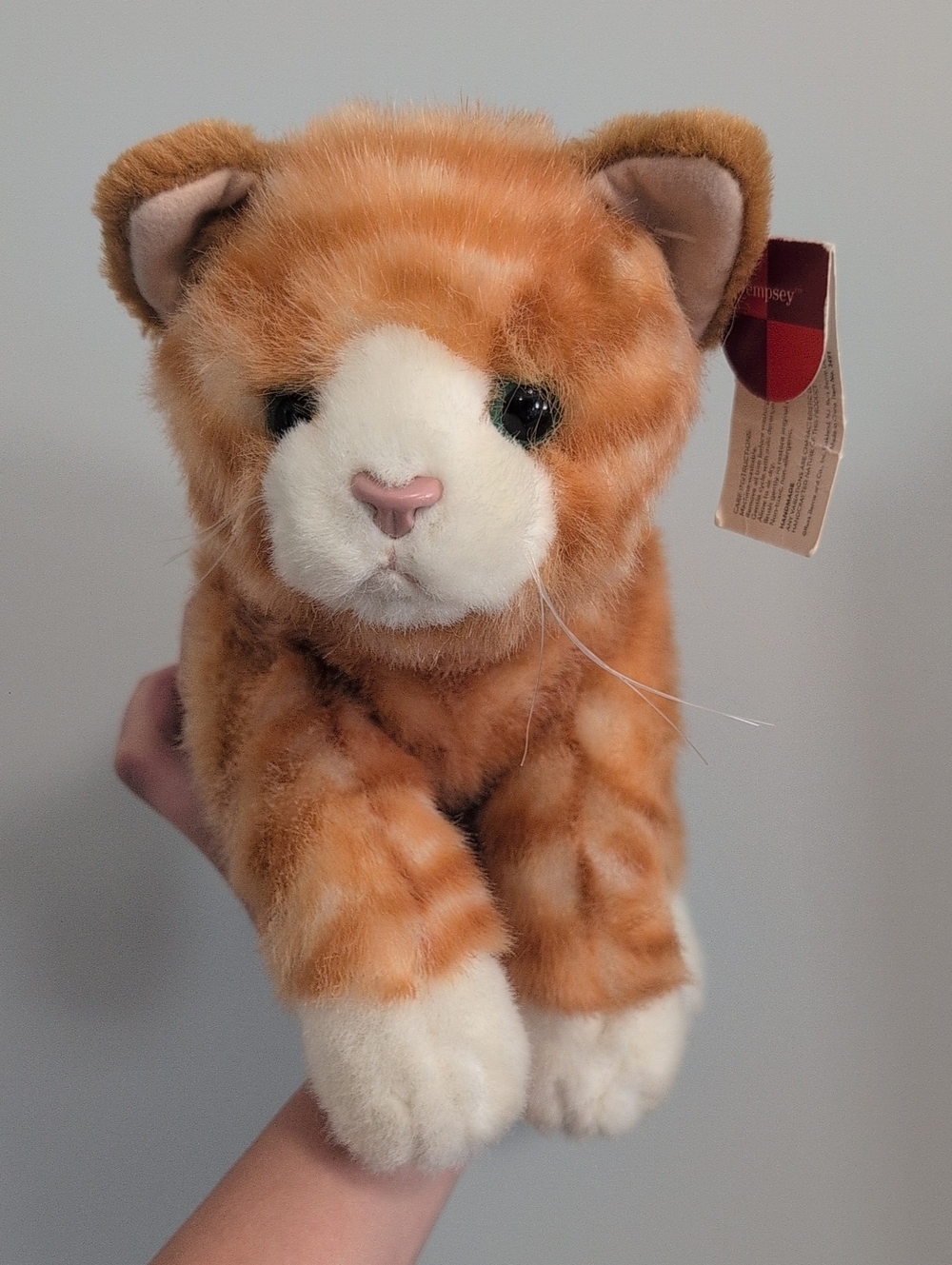 Russ Orange & White Striped Tabby Plush Dempsey